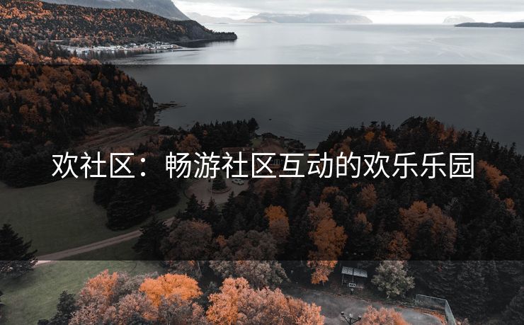 欢社区：畅游社区互动的欢乐乐园